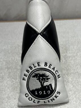 Pebble Beach Embroidered Putter Head Cover w/ Magnetic Closure for blade style.